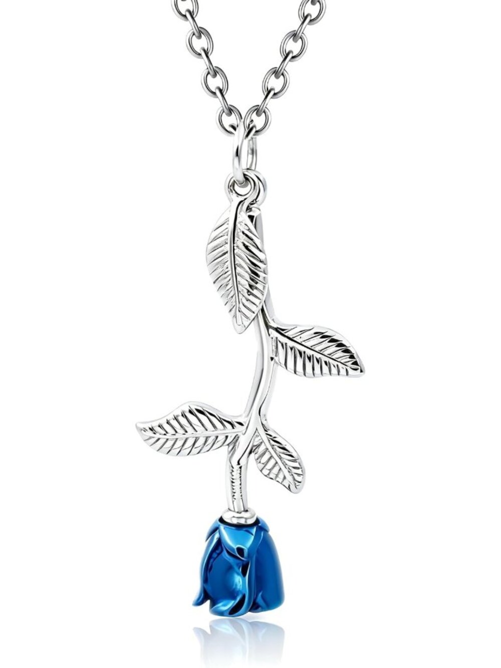 Eternal Rose Memorial Necklace - Stainless Steel Urn Pendant for Ashes, Keepsake